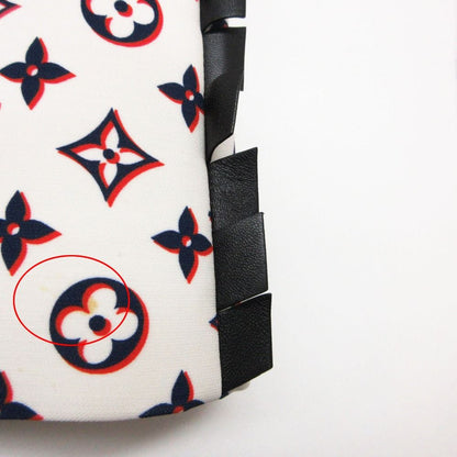 Louis Vuitton Dress Monogram Graphic Leather Trimmed Sleeveless Knee Length