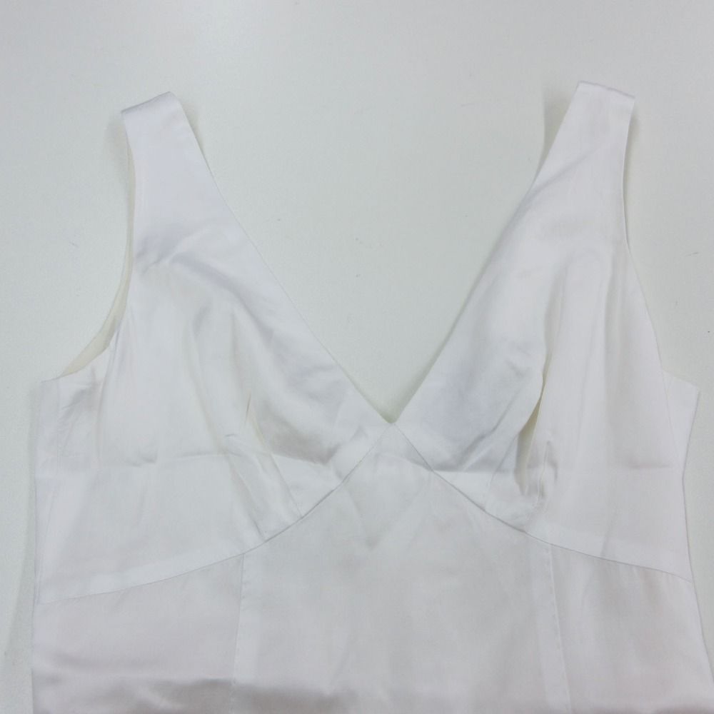 Louis Vuitton Dress Tweed Sleeveless Knee Length White
