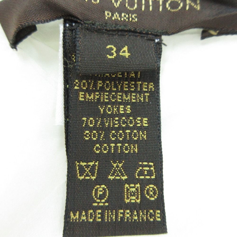 Louis Vuitton Dress Tweed Sleeveless Knee Length White