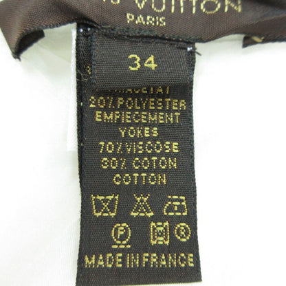 Louis Vuitton Dress Tweed Sleeveless Knee Length White