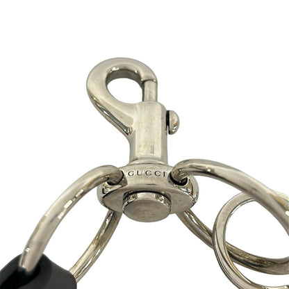 Gucci Key Holder Sherry Black Green Red Leather