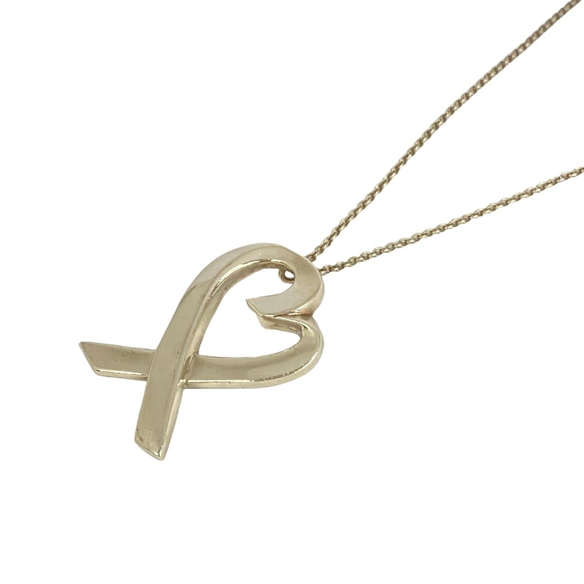 Tiffany & Co Necklace Loving Heart Silver Long