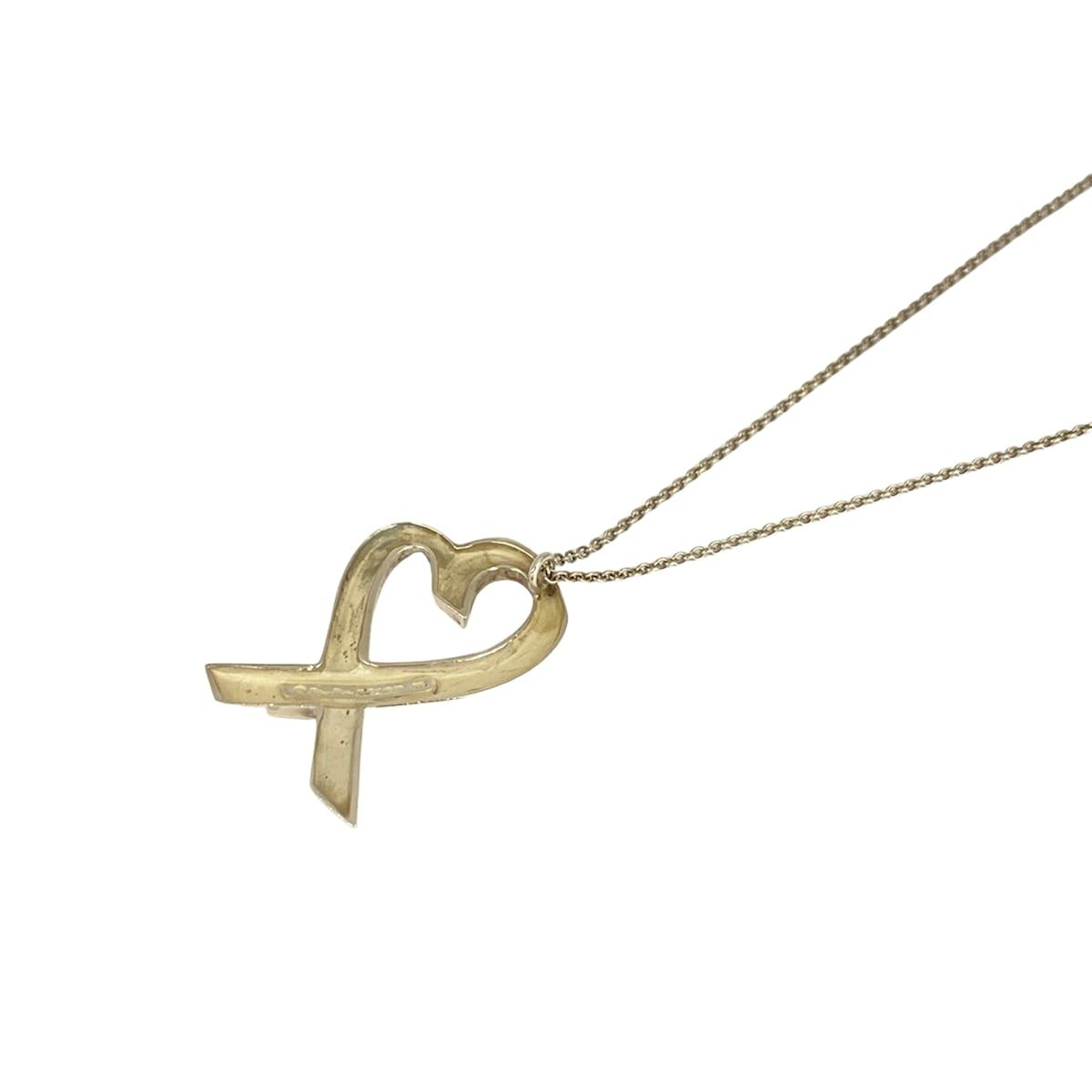 Tiffany & Co Necklace Loving Heart Silver Long