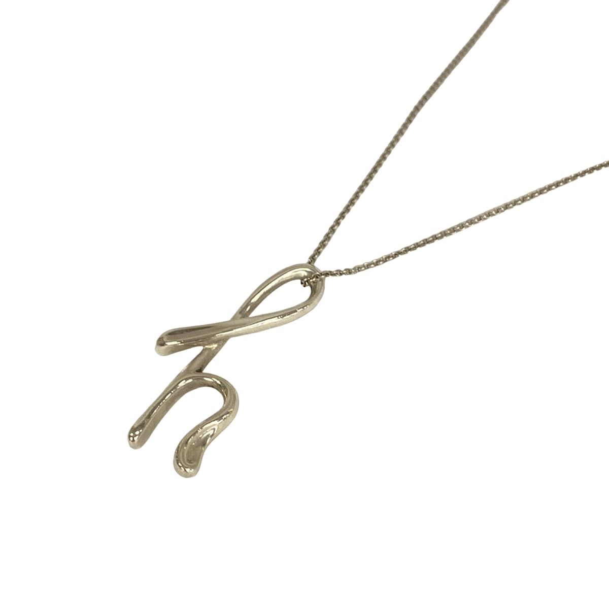 Tiffany & Co Necklace Initial Silver Long