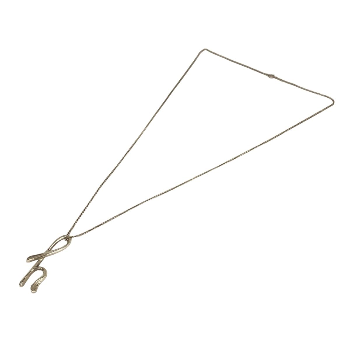 Tiffany & Co Necklace Initial Silver Long