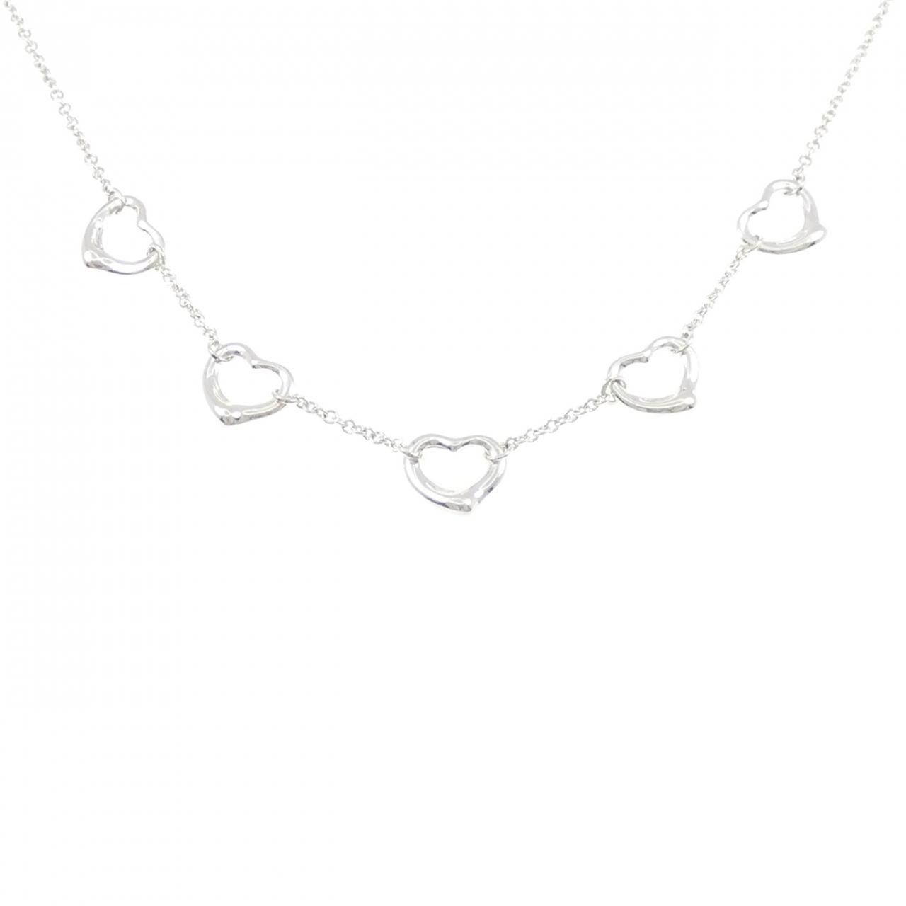 Tiffany & Co Open Heart 5 Motif Necklace