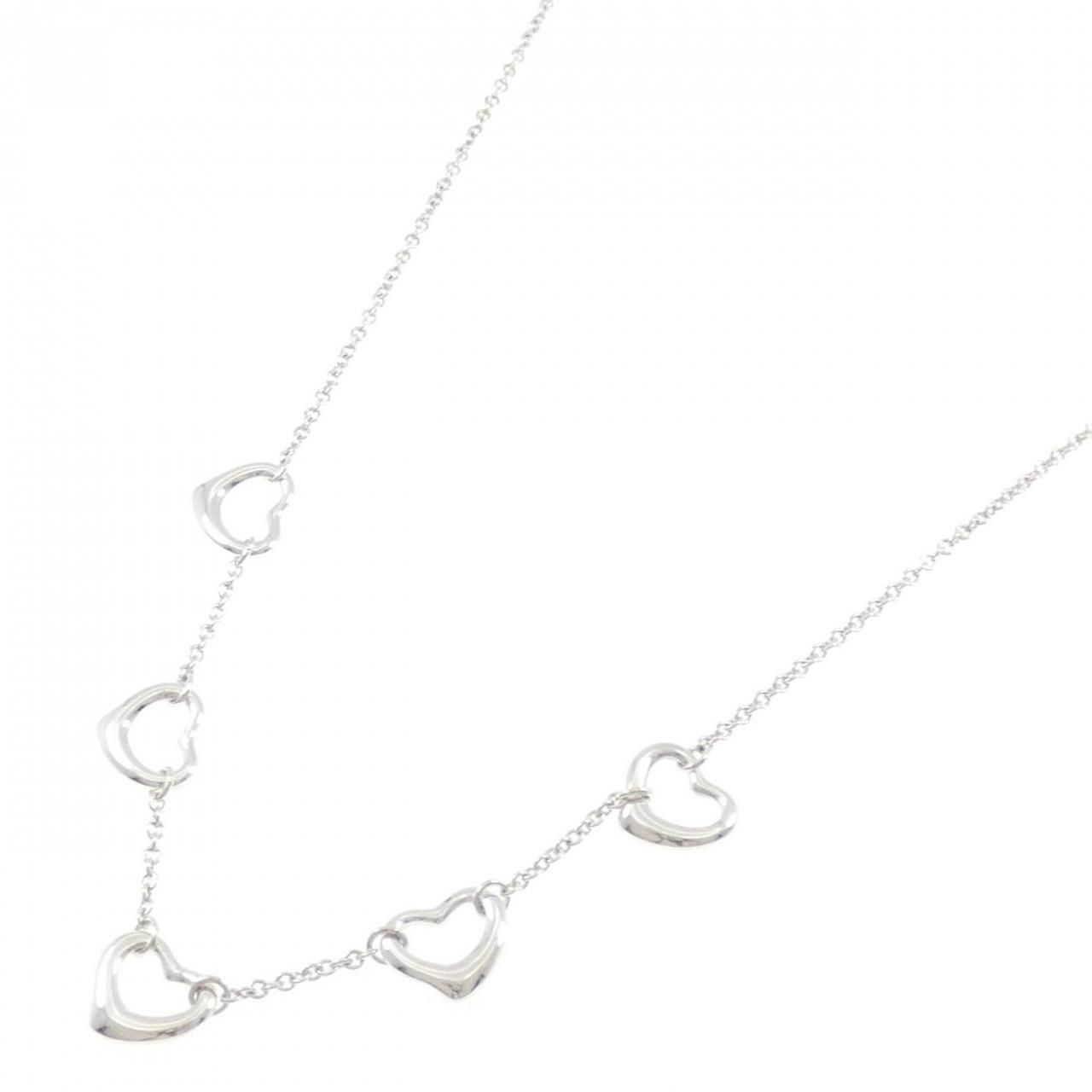 Tiffany & Co Open Heart 5 Motif Necklace