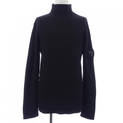 Prada Wool Mock Turtleneck Sweater Knit