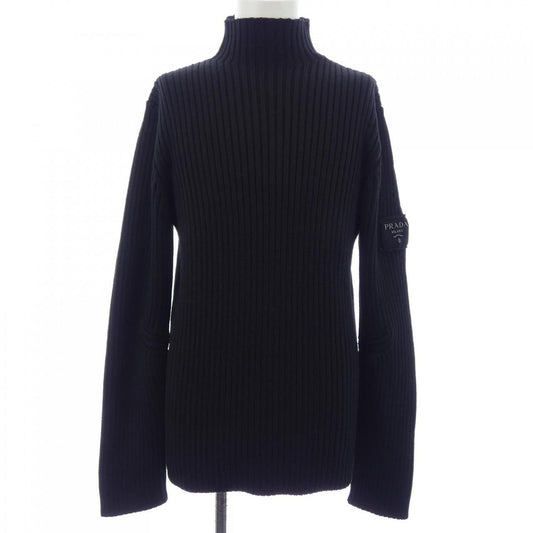 Prada Wool Mock Turtleneck Sweater Knit