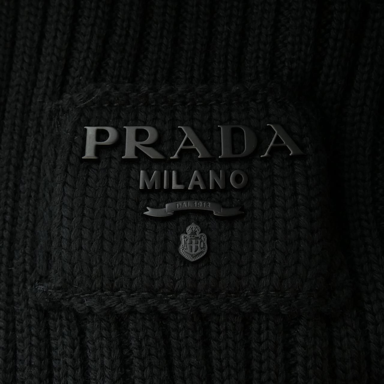 Prada Wool Mock Turtleneck Sweater Knit
