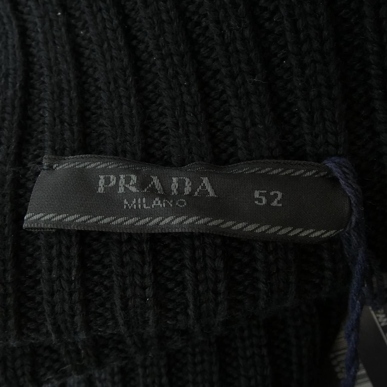 Prada Wool Mock Turtleneck Sweater Knit