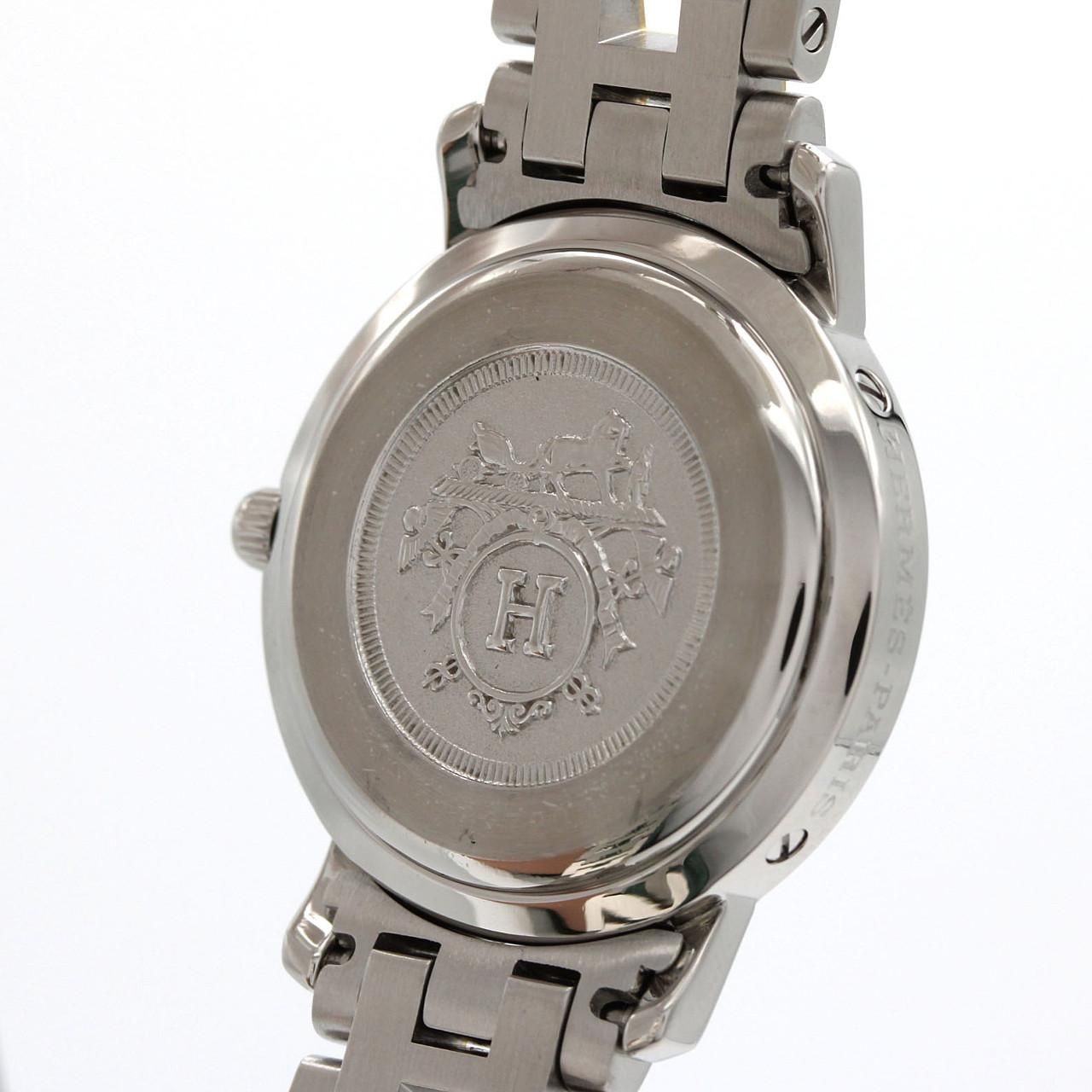 Hermes Clipper Quartz Watch White
