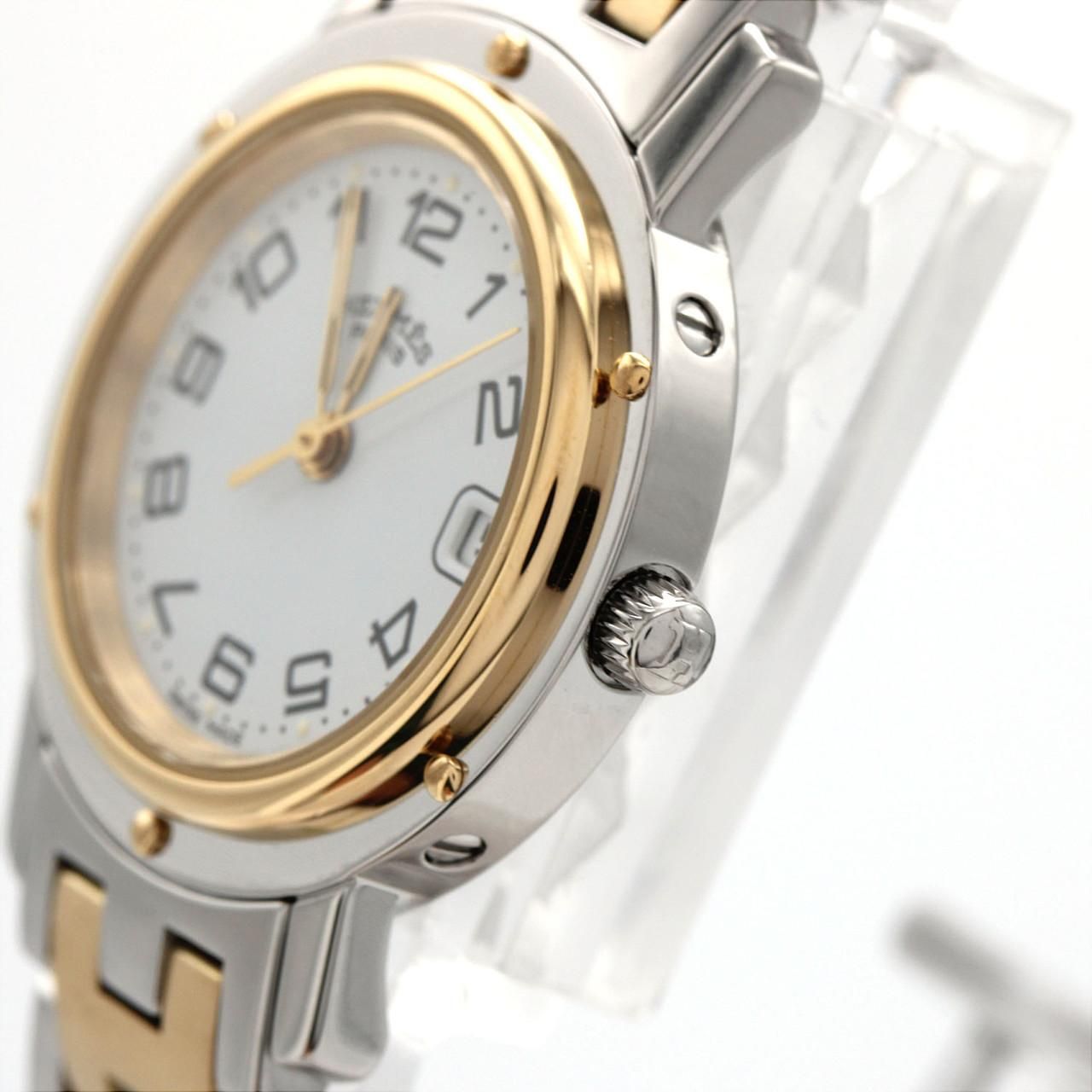 Hermes Clipper Quartz Watch White