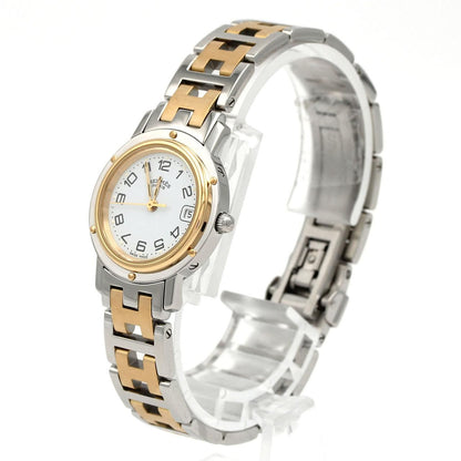 Hermes Clipper Quartz Watch White