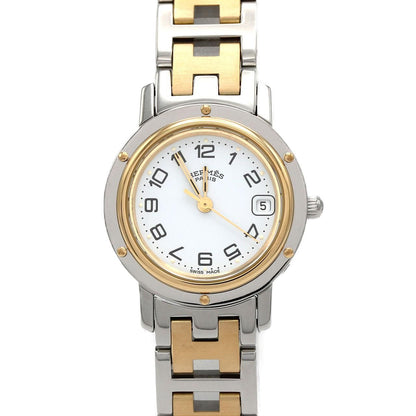 Hermes Clipper Quartz Watch White