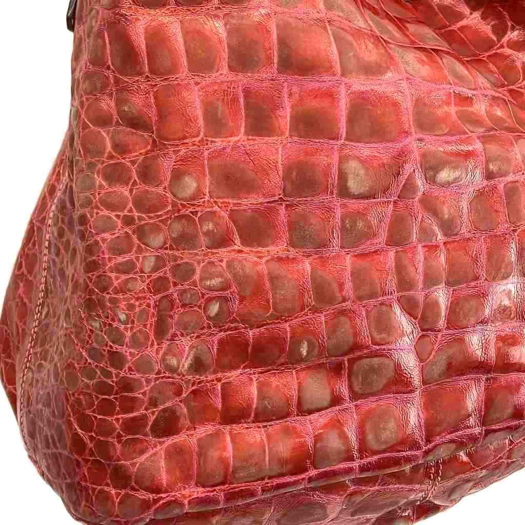 Max Mara Handbag Shoulder Leather Croco
