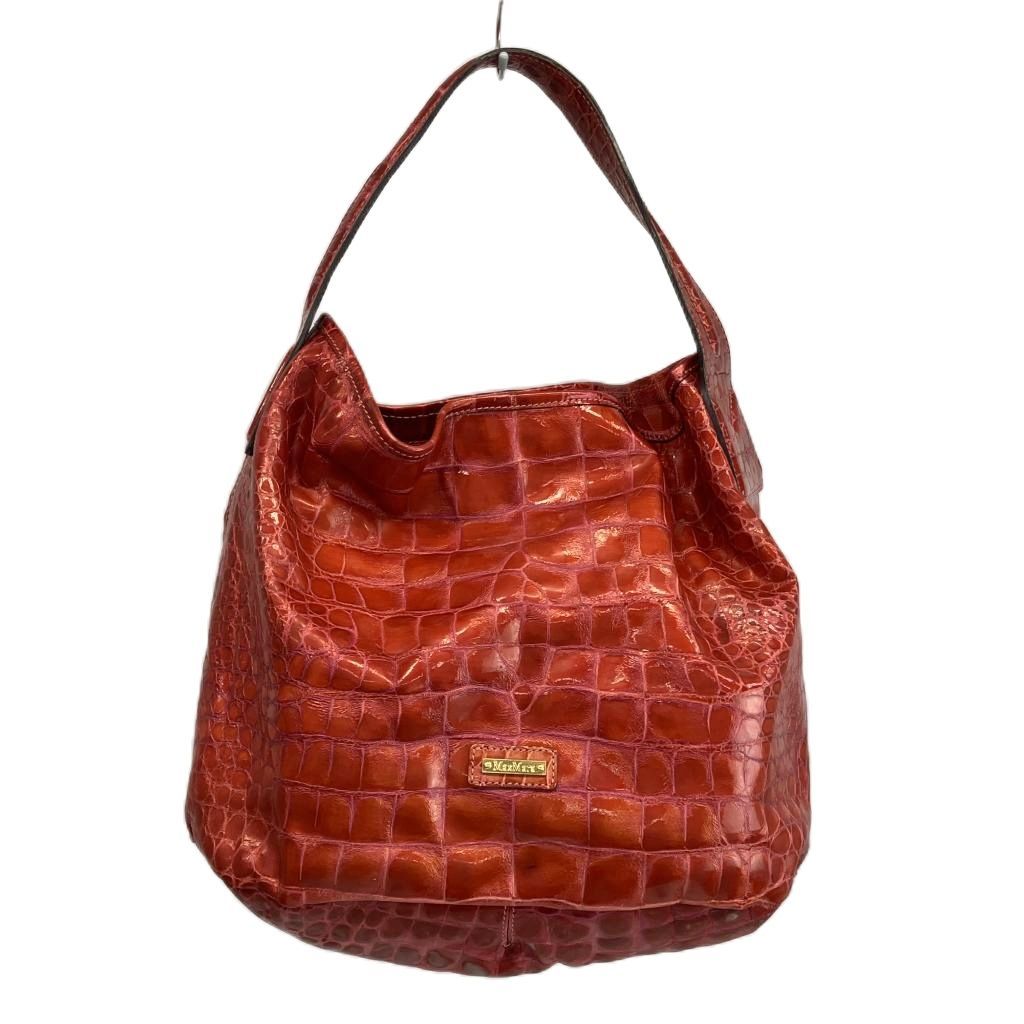 Max Mara Handbag Shoulder Leather Croco