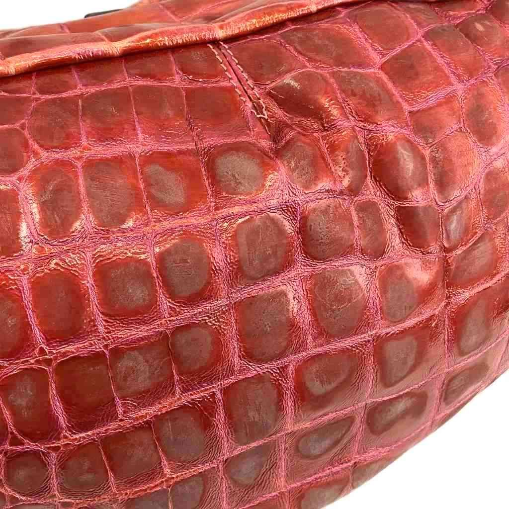 Max Mara Handbag Shoulder Leather Croco