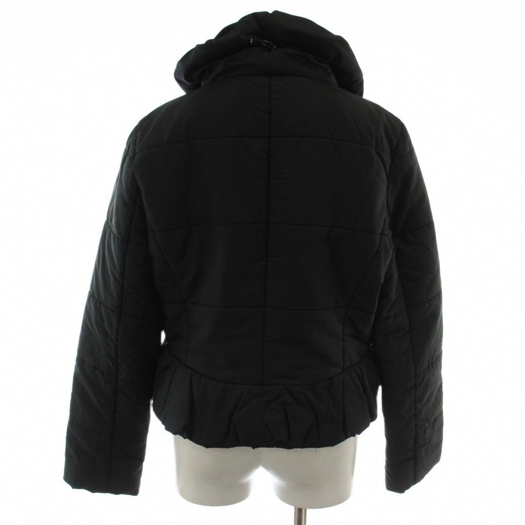 Max Mara Weekend Line Jacket 40 Black Long Sleeve Volume Neck GG