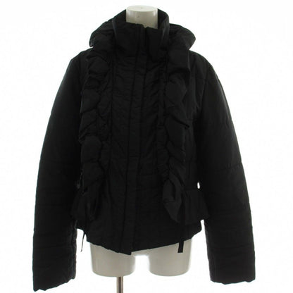 Max Mara Weekend Line Jacket 40 Black Long Sleeve Volume Neck GG