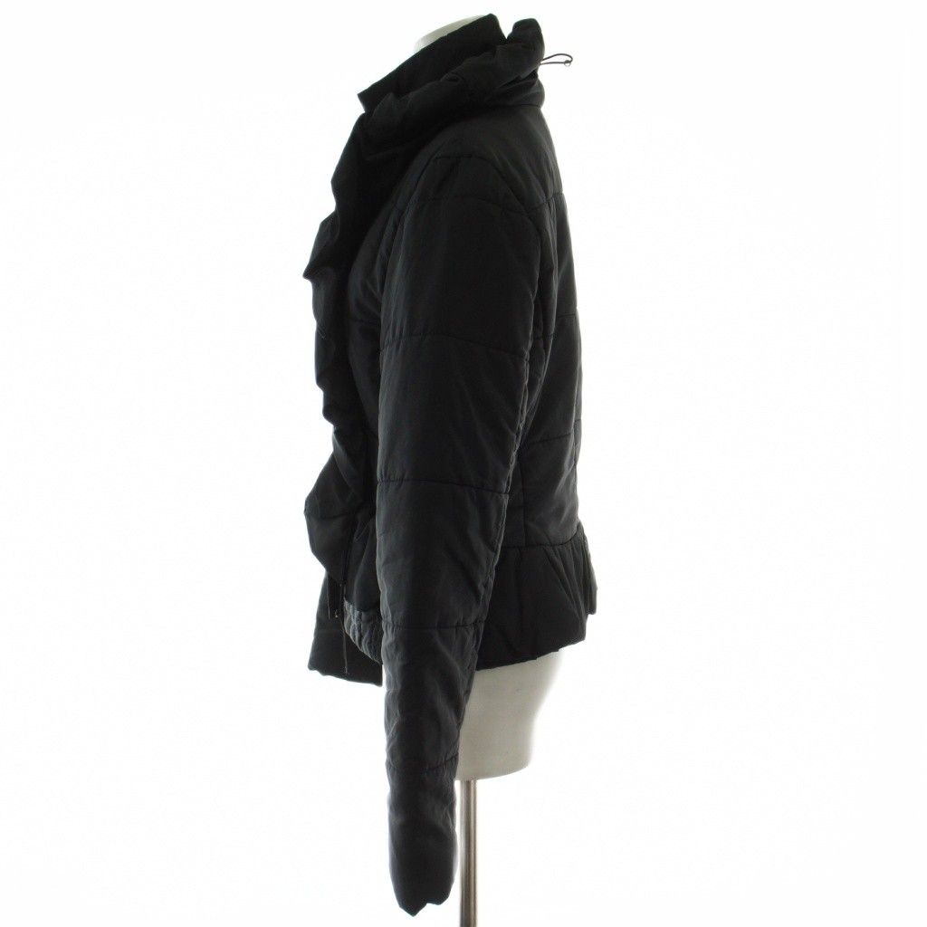 Max Mara Weekend Line Jacket 40 Black Long Sleeve Volume Neck GG