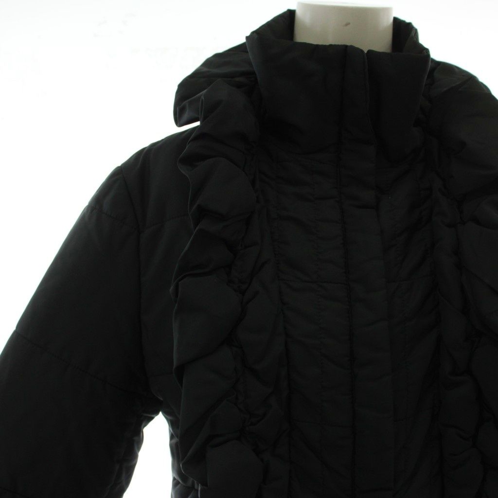 Max Mara Weekend Line Jacket 40 Black Long Sleeve Volume Neck GG
