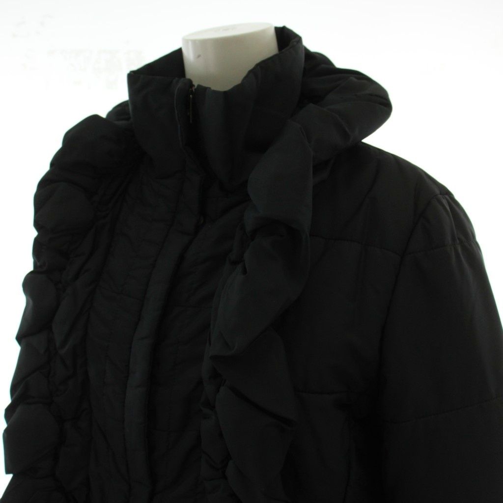 Max Mara Weekend Line Jacket 40 Black Long Sleeve Volume Neck GG