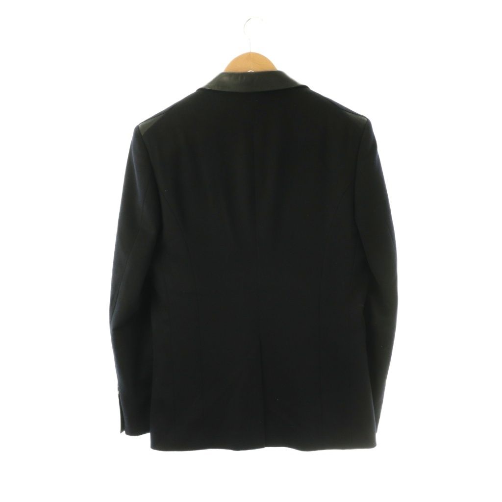 Loro Piana Artisan Coat Star Wool Cashmere Blend Collar Switch L Black