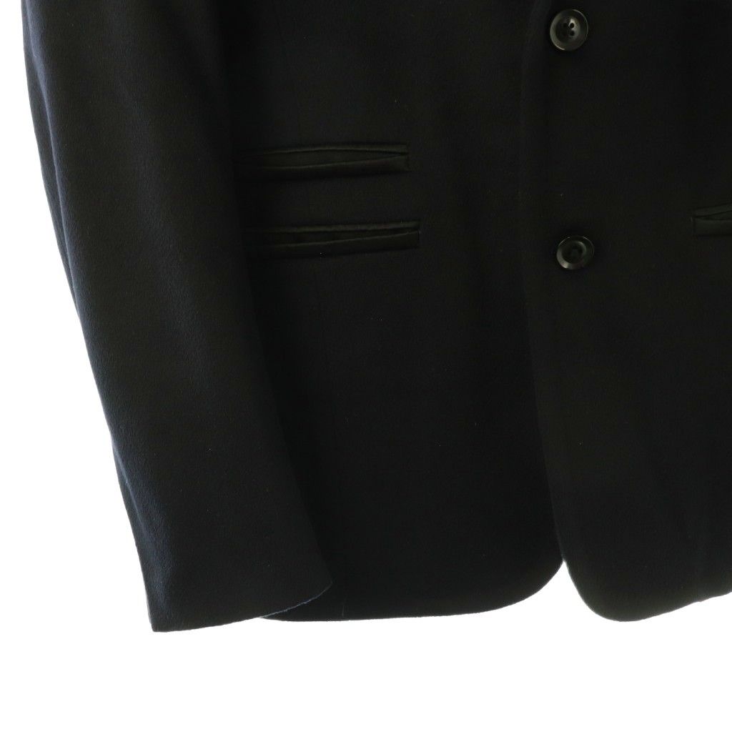Loro Piana Artisan Coat Star Wool Cashmere Blend Collar Switch L Black