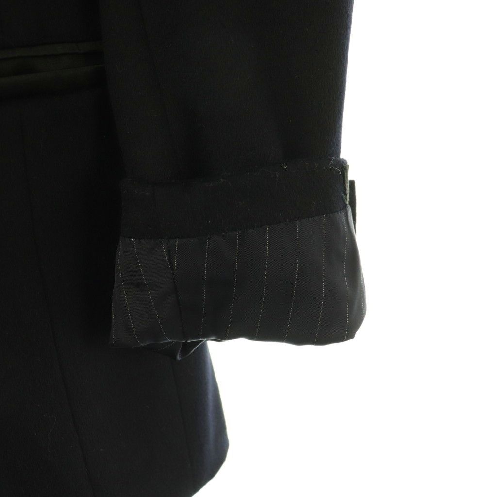 Loro Piana Artisan Coat Star Wool Cashmere Blend Collar Switch L Black