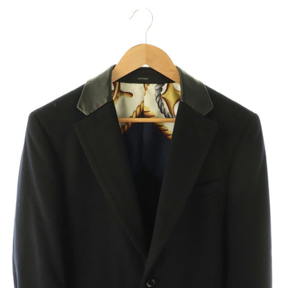 Loro Piana Artisan Coat Star Wool Cashmere Blend Collar Switch L Black