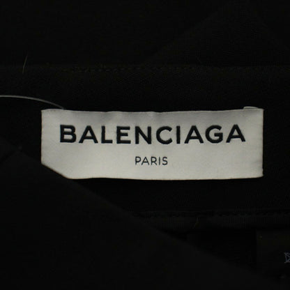 Balenciaga Pants Trousers 38 Black Long Logo Embroidery GG