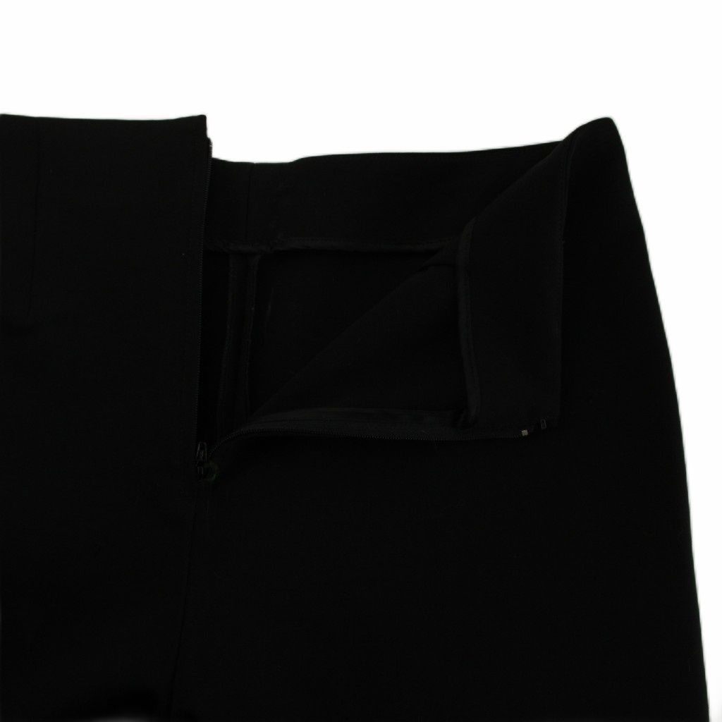 Balenciaga Pants Trousers 38 Black Long Logo Embroidery GG
