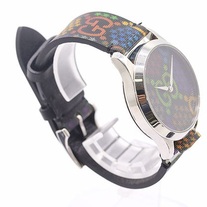 Gucci Timeless Psychedelic 126.4 Quartz Rainbow Black Dial Watch