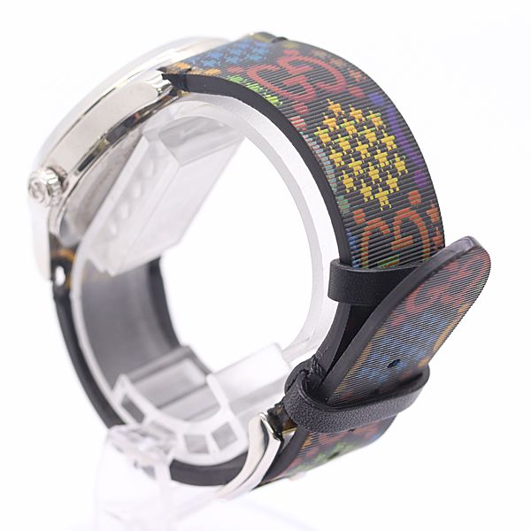 Gucci Timeless Psychedelic 126.4 Quartz Rainbow Black Dial Watch