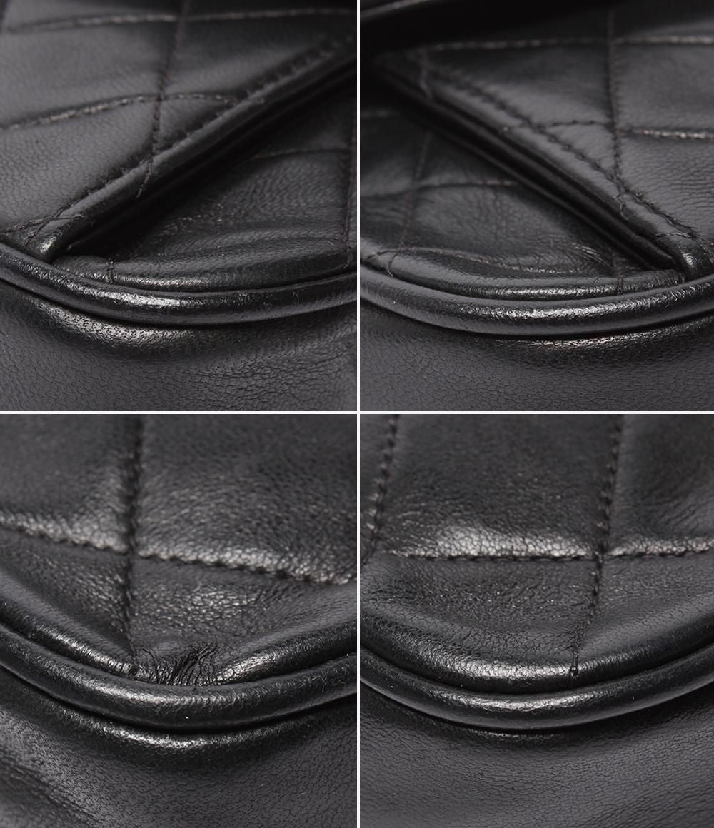 Chanel Chain Shoulder Bag Mini Quilted Gold Lambskin