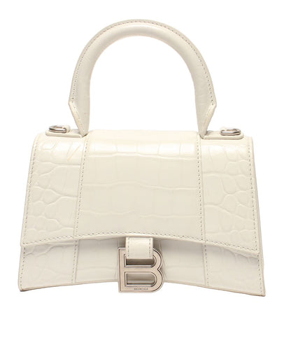 Balenciaga Handbag Croco White