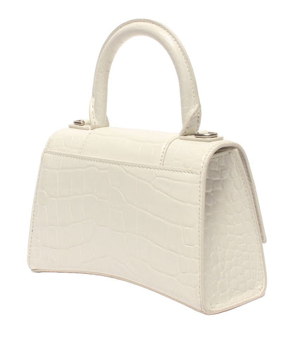 Balenciaga Handbag Croco White