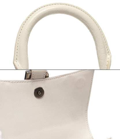 Balenciaga Handbag Croco White