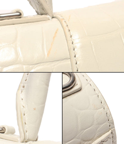 Balenciaga Handbag Croco White