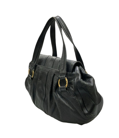 Bvlgari Handbag Leather Doppiotondo