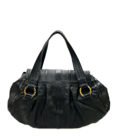 Bvlgari Handbag Leather Doppiotondo