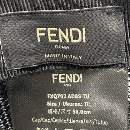 Fendi Cap 58.0 cm Black Gold Hat