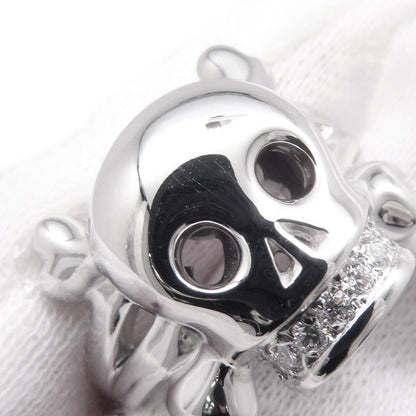 Dior Ring Tete de Mol Skull Diamond 18k White Gold