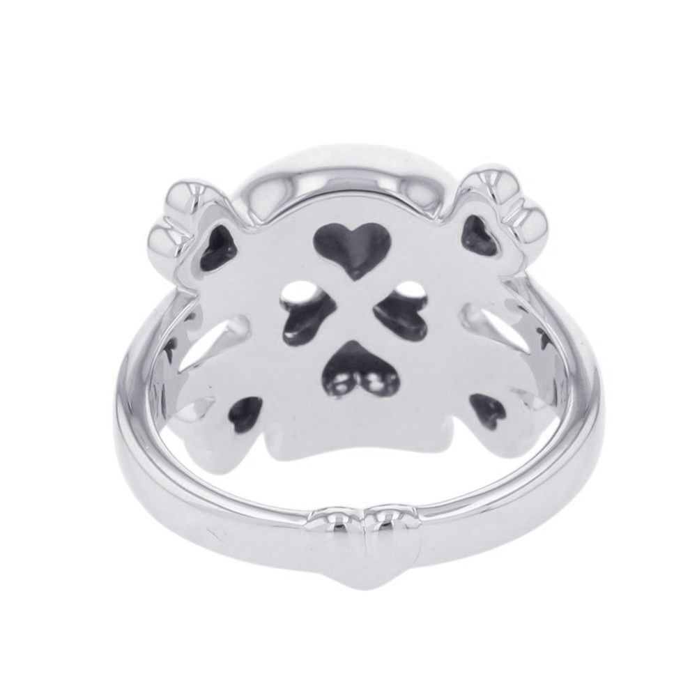 Dior Ring Tete de Mol Skull Diamond 18k White Gold