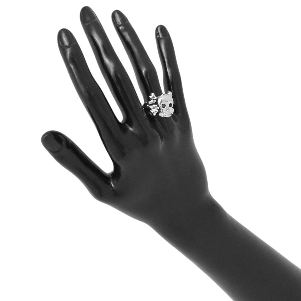 Dior Ring Tete de Mol Skull Diamond 18k White Gold