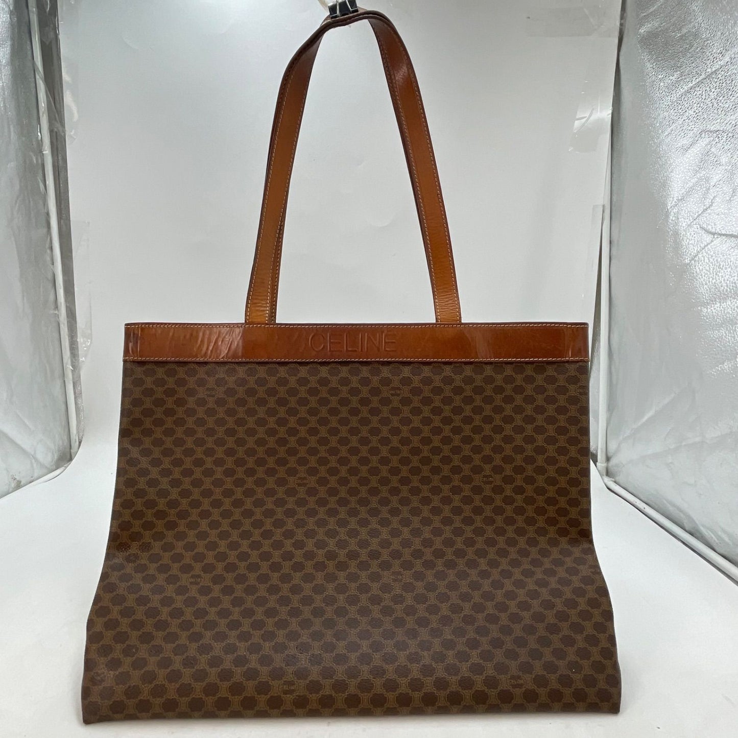 Celine Macadam Monogram Leather Bag