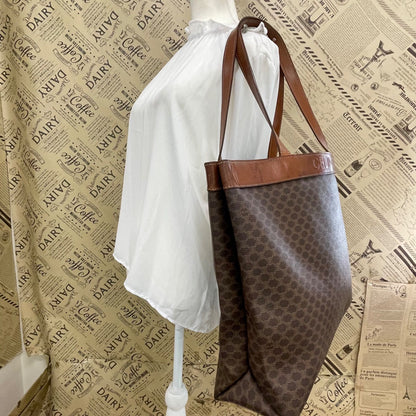 Celine Macadam Monogram Leather Bag