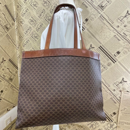Celine Macadam Monogram Leather Bag