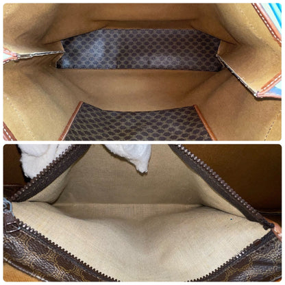 Celine Macadam Monogram Leather Bag